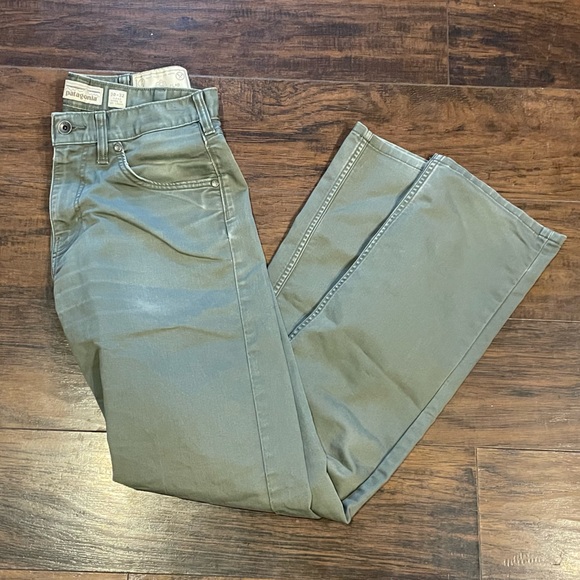 Patagonia mens 30x32 green iron clad straight fit denim jeans - Picture 1 of 5
